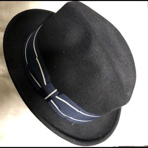 Brooklyn Hat Co navy felt fedora new without tags